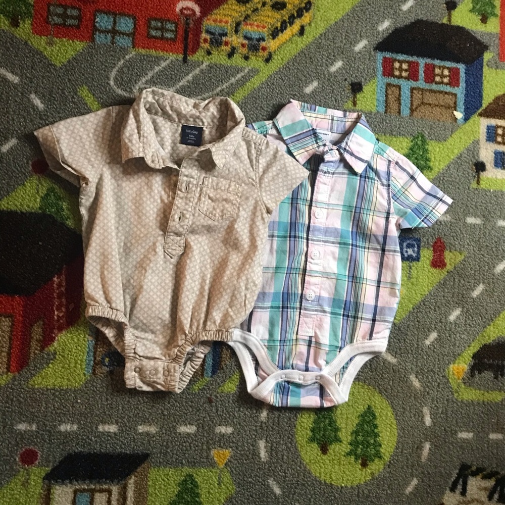 baby gap and old navy boy onesies 0-3 months